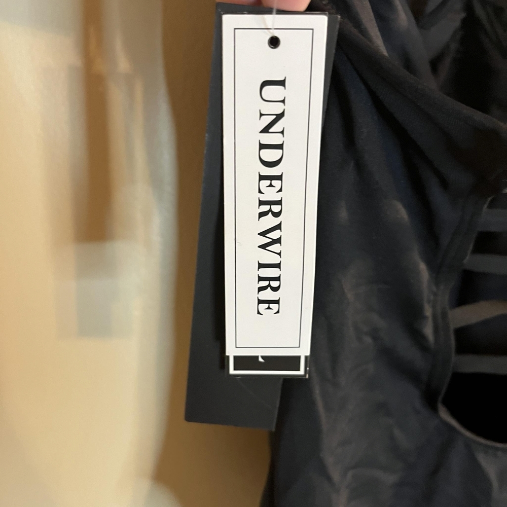 La Blanca Island Goddess Underwire Scoop Front Lingerie One Piece - Black 10 - Picture 5 of 9